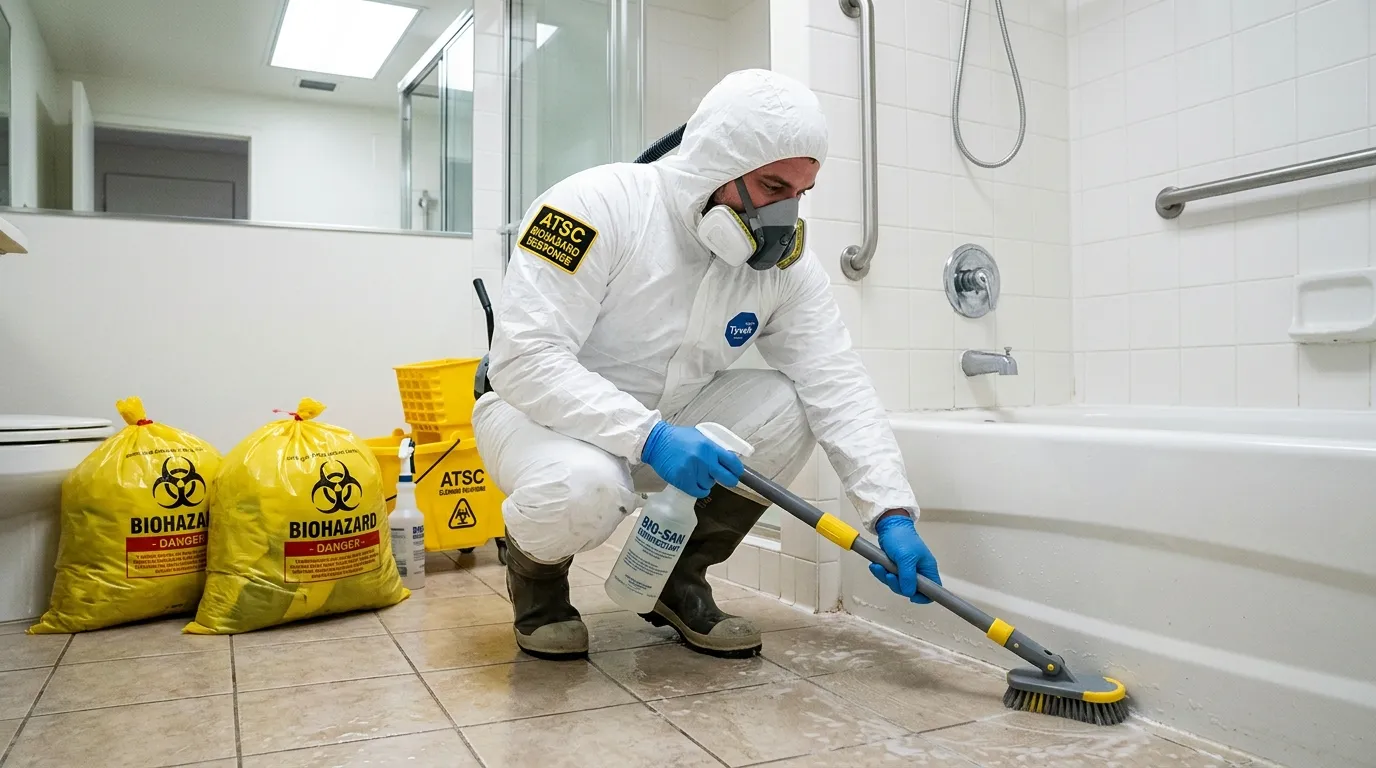 Decontamination equipment deployed for Blood Cleanup in Demarest